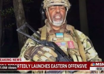 Die Dinge wurden gerade seltsam: MSNBC Dandy und Nutbag Malcolm Nance kleiden sich in Militärausrüstung und sagen, dass er in einem neuen Video in der Ukraine kämpft