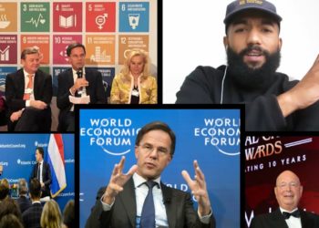 Mark Rutte, Klaus Schwab (WEF) en de Atlantic Council