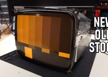 Testing a new old stock IBM PC 5155 monitor from Computer Reset