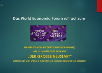 Weltwirtschaftsforum: "THE GREAT RESET" (in Deutsch)