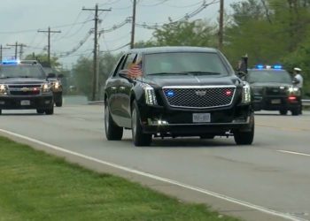 Der Empfänger von 81 Millionen Stimmen, Joe Biden, kommt im Großraum Cincinnati an, um keine Fanfare zu hören (VIDEO)