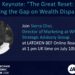 Keynote by Sierra Choi "The Great Reset: Closing the Gap on Wealth Disparity "