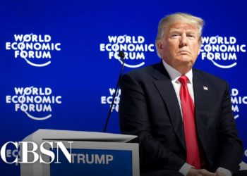 President Trump Speaks At The World Economic Forum in Davos, Switzerland