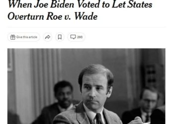Rückblende: 1982 stimmte Joe Biden für eine Verfassungsänderung, um Roe gegen Wade aufzuheben und es zu einer Staatsangelegenheit zu machen