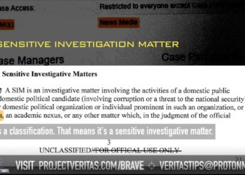 „Beim FBI passieren eine Reihe SEHR beunruhigender Dinge“: Whistleblower gibt Dokumente an Project Veritas weiter, die zeigen, dass die Agentur Nachrichtenorganisationen mit kriminalpolizeilichen Ermittlungen ins Visier nimmt (VIDEO)