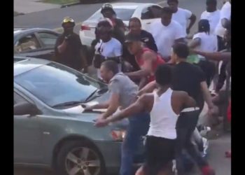 Unwirkliche Szenen in Michigan: Ganze Nachbarschaft schlägt Mann sinnlos, stiehlt sein Auto in schrecklichem Blitzangriff (VIDEO)