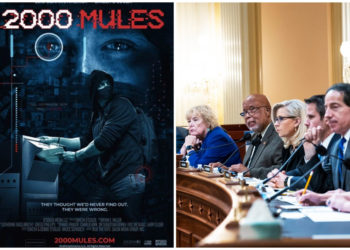 Dinesh D’Souza wagt es am 6. Januar, seinen Film „2000 Mules“ bei einer öffentlichen Anhörung auszustrahlen und zu versuchen, ihn zu widerlegen