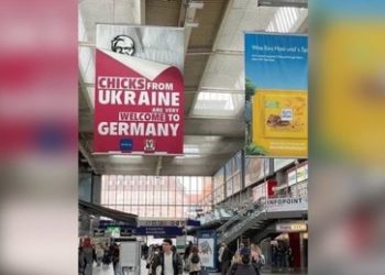 Fake oder echt? – Werbung in München verweist Ukrainerinnen auf Hotelbetten mit alten Männern