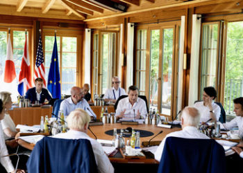 G7-Gipfeltreffen: Schulterschluss der Sanktionierer und Proteste