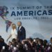 Joe und Jill Biden Chew Out Press beim Summit for the Americas
