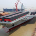 General view of the launching ceremony of China's third aircraft carrier, the Fujian, named after Fujian Province, at Jiangnan Shipyard, a subsidiary of China State Shipbuilding Corporation (CSSC), in Shanghai, China, on June 17, 2022. (Li Tang/VCG via Getty Images)