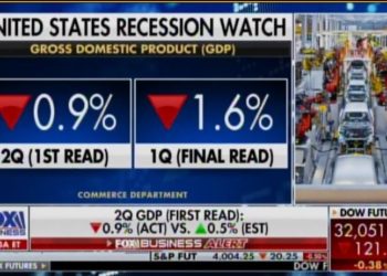 ES IST OFFIZIELL: Das BIP des zweiten Quartals liegt bei minus 0,9 Prozent – ​​die USA treten offiziell in eine Biden-Rezession ein (Video)