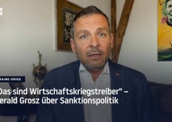 Gerald Grosz über Sanktionspolitik – "Das sind Wirtschaftskriegstreiber"