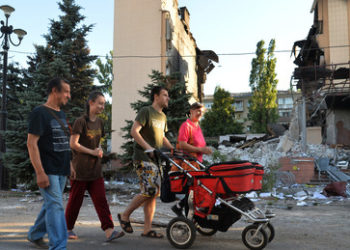 Kriegsvertriebene Ukrainer kehren allmählich in die ehemaligen Kriegsgebiete zurück