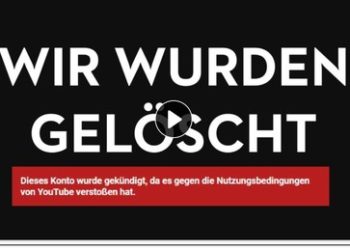 YouTube-Zensur geht weiter: OVALmedia-Kanal ohne Vorwarnung gelöscht