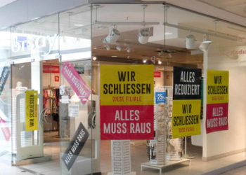 8,8 Prozent: Deutscher Einzelhandel meldet größten Umsatzeinbruch seit 1994