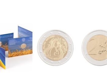 Estnische 2-Euro-Münze mit Sonderprägung "Slawa Ukraini" erbringt rund 350.000 Euro