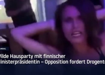 Finnische Regierungschefin tanzt auf wilder Hausparty – Opposition verlangt Drogentest (Video)