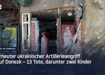 Ukrainischer Angriff reißt Zivilisten in Donezk in Stücke: 13 Tote (Achtung: verstörendes Video)
