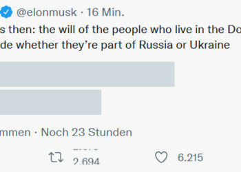 "Krim ist Teil Russlands" – Elon Musk macht Friedensvorschlag für Ende des Ukraine-Krieges