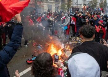 Nach Marokkos WM-Sieg über Belgien: Randale in Belgien und den Niederlanden