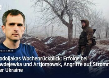 Podoljakas Wochenrückblick: Erfolge bei Awdejewka und Artjomowsk, Angriffe auf Stromnetz der Ukraine