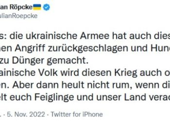 "Hunderte Russen zu Dünger gemacht" – "Bild"-Redakteur Röpcke offenbart seine Menschenverachtung