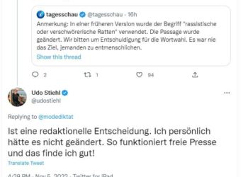 "Verschwörerische Ratten": Tagesschau entschuldigt sich, nicht jeder glaubt´s