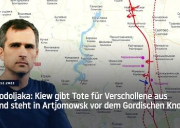 Podoljaka: Kiew gibt Tote für Verschollene aus und steht in Artjomowsk vor dem Gordischen Knoten