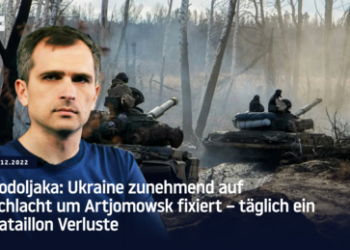 Podoljaka: Ukraine zunehmend von Gefecht um Artjomowsk vereinnahmt – täglich ein Bataillon Verluste