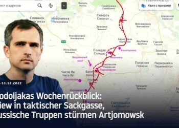 Podoljakas Wochenrückblick: Kiew in taktischer Sackgasse, russische Truppen stürmen Artjomowsk