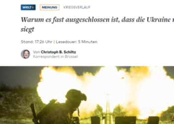Die "Welt" erkennt: Die Ukraine verliert