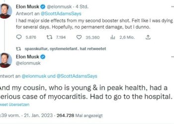 Elon Musk nach Corona-Booster: "Fühlte mich mehrere Tage lang, als würde ich sterben"