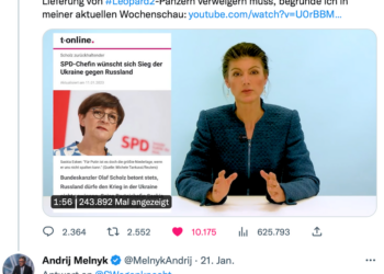 Melnyks sexistische Abgründe: Diesmal nennt der Bandera-Fan Wagenknecht eine "widerliche Hexe"