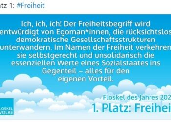 "Freiheit" ein Schmähbegriff? Medienprojekt kürt "Floskel des Jahres 2022"