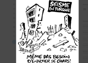 Charlie Hebdo verhöhnt Erdbebenopfer in der Türkei und Syrien