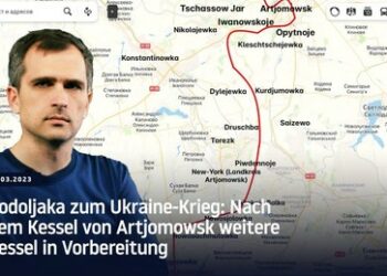 Podoljaka zum Ukraine-Krieg: Nach dem Kessel von Artjomowsk weitere Kessel in Vorbereitung