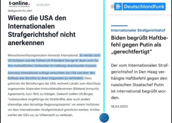 "Juristische Bacchanalie und Schizophrenie": Russland zu US-Reaktion auf Haftbefehl gegen Putin