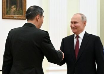 Bericht: Putin zeigte den USA den Mittelfinger, als er sich mit Chinas Verteidigungsminister traf