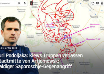 Juri Podoljaka: Kiews Truppen verlassen Stadtmitte von Artjomowsk