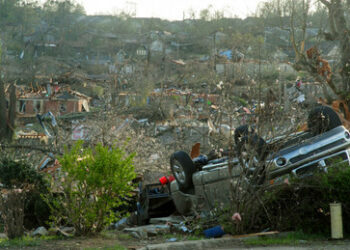 Tornado hinterlässt Schneise der Verwüstung in einer US-Kleinstadt in Arkansas
