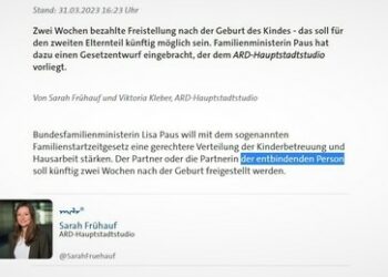 "Entbindende Person"? ARD-Redaktion gibt Druck nach und korrigiert zu "Mutter"