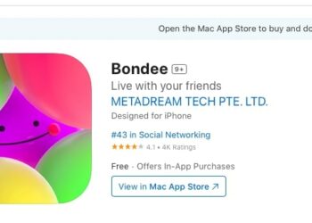 Bondee app on Apple store. (Screenshot by The Epoch Times)