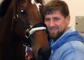 Kadyrow und sein Pferd: Hat es der ukrainische Geheimdienst für ihn aus Tschechien geschmuggelt?