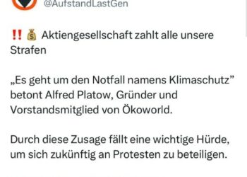 Letzte Generation – zu früh gefreut: Unternehmen ÖKOWORLD übernimmt doch keine Kosten für Verfahren