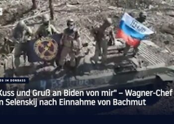 "Kuss und Gruß an Biden von mir" – Wagner-Chef an Selenskij nach Einnahme von Bachmut