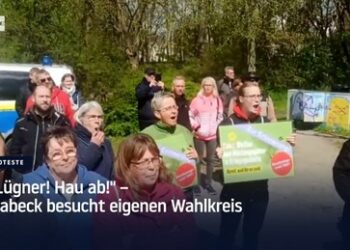 "Lügner! Hau ab!" – Habeck besucht eigenen Wahlkreis