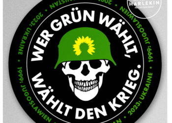 "Wer Grün wählt, wählt den Krieg!" – Göring-Eckardt erteilt Ordnungsruf für Zeigen eines Aufklebers