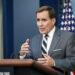 National Security Council Coordinator for Strategic Communications John Kirby speaks during the press briefing at the White House in Washington on May 31, 2023. (Madalina Vasiliu/The Epoch Times)
