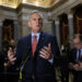 Speaker of the House Kevin McCarthy (R-Calif.) speaks to members of the media at the U.S. Capitol in Washington on May 24, 2023. (Kevin Dietsch/Getty Images)